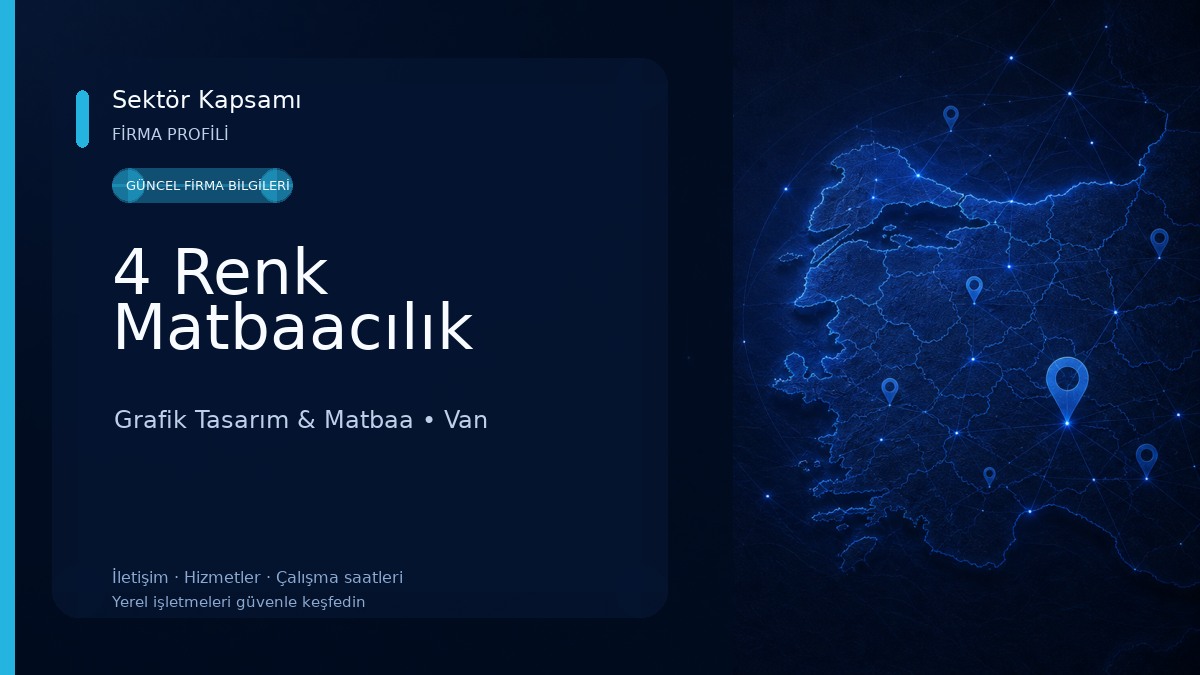 4 Renk Matbaacılık Grafik Tasarım & Matbaa