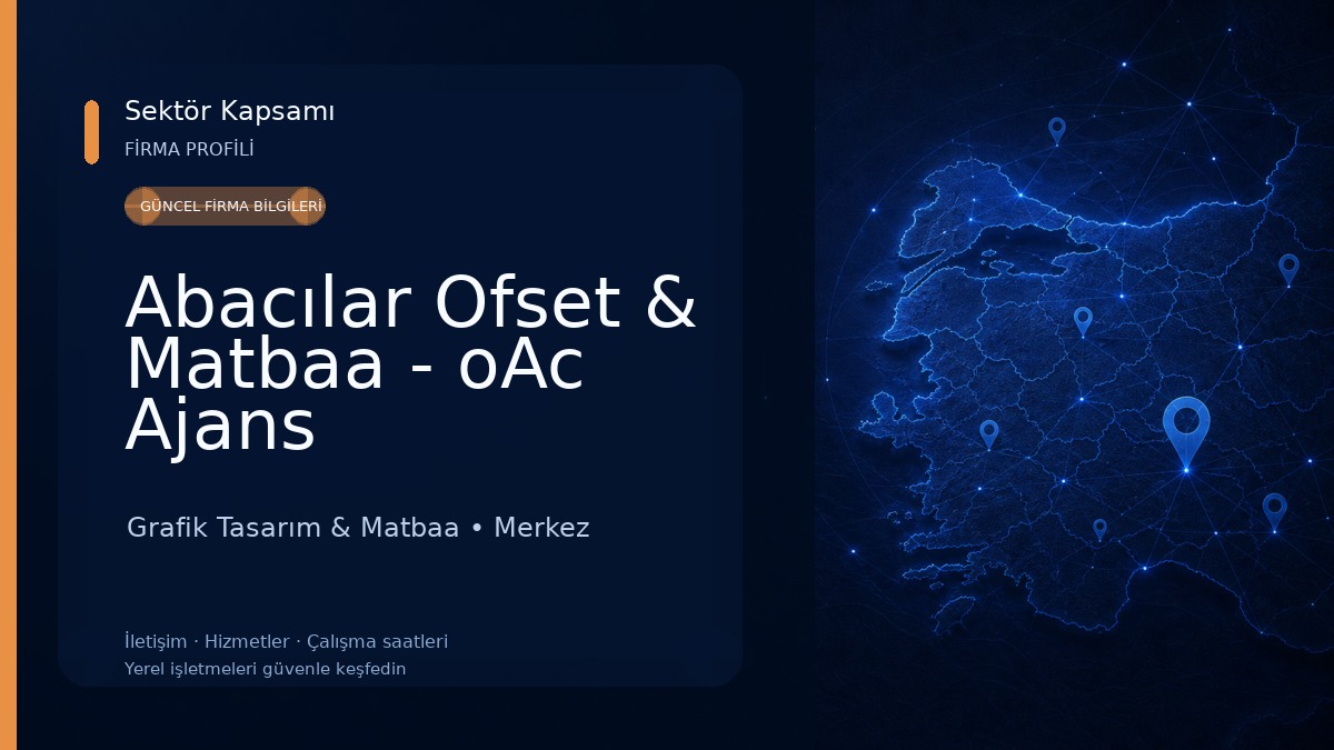 Abacılar Ofset & Matbaa - oAc Ajans 