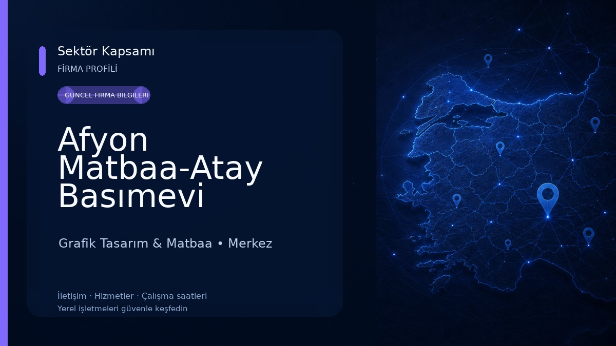 Afyon Matbaa-Atay Basımevi