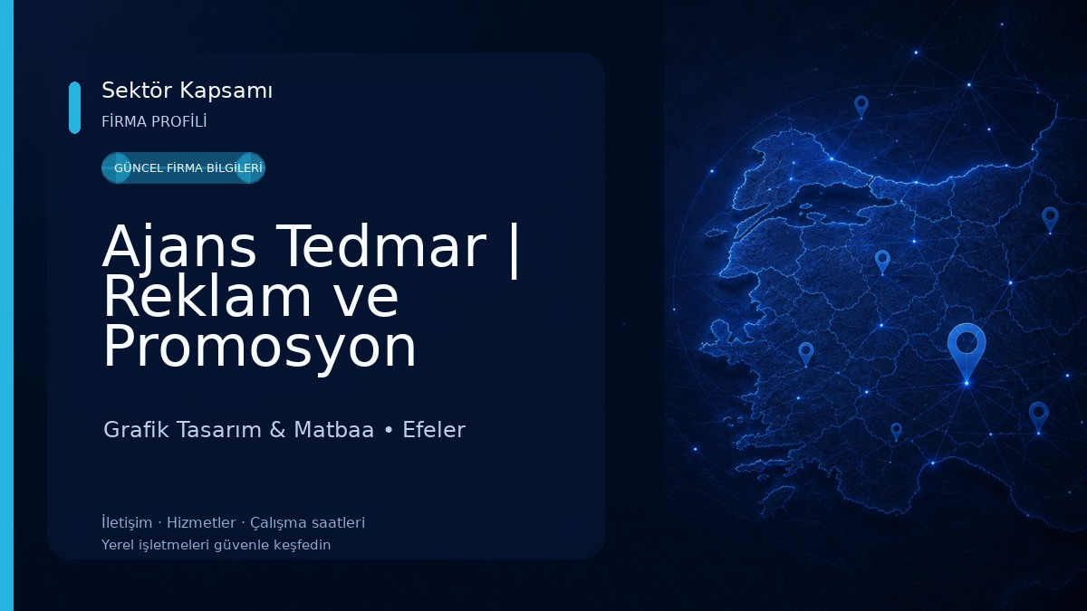 Ajans Tedmar | Reklam ve Promosyon Grafik Tasarım & Matbaa