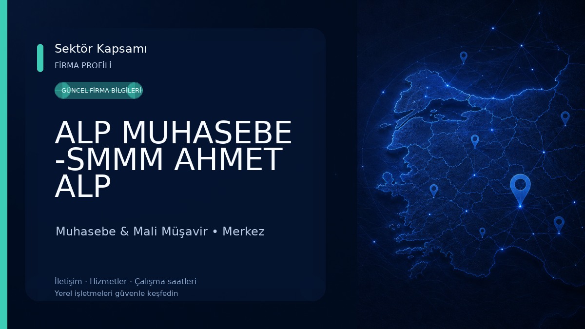 ALP MUHASEBE -SMMM AHMET ALP Muhasebe & Mali Müşavir