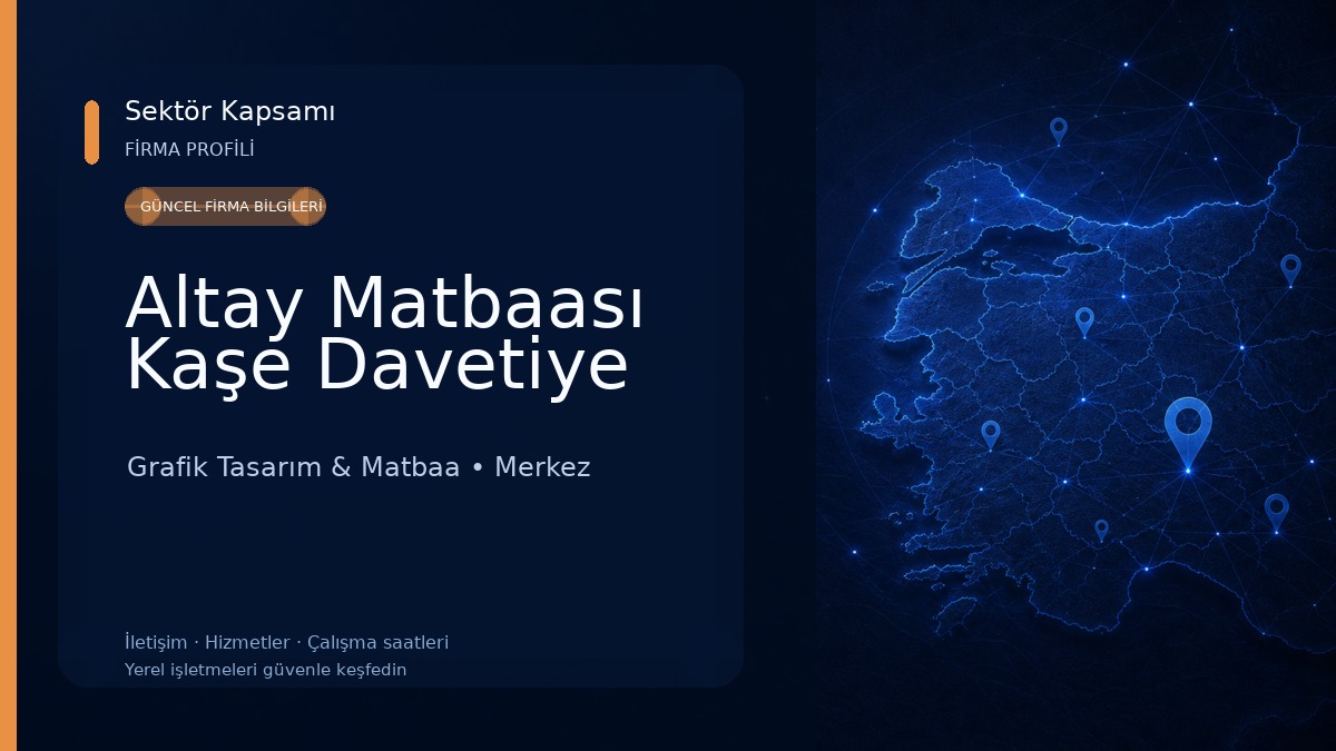 Altay Matbaası Kaşe Davetiye Grafik Tasarım & Matbaa