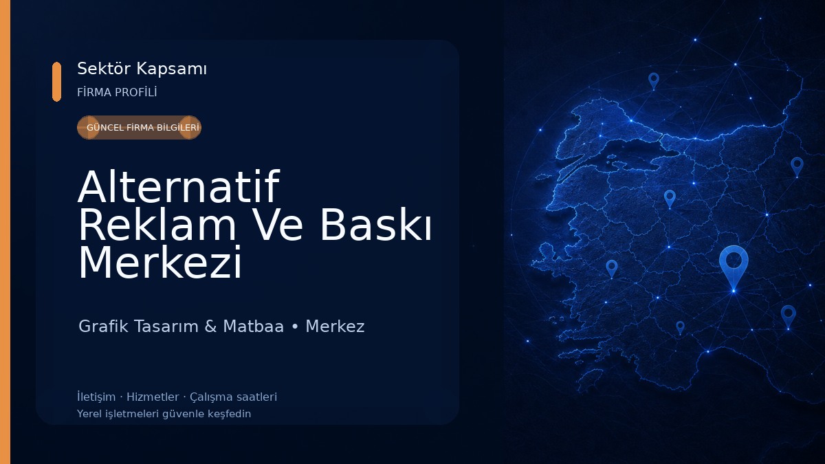 Alternatif Reklam Ve Baskı Merkezi 