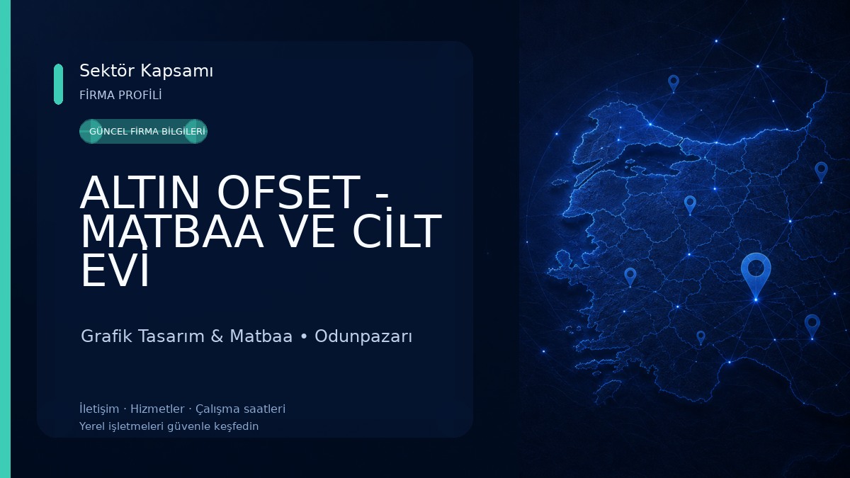 ALTIN OFSET - MATBAA VE CİLT EVİ Grafik Tasarım & Matbaa