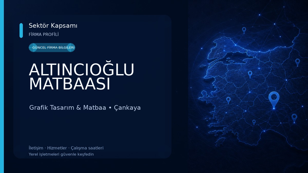 ALTINCIOĞLU MATBAASI Grafik Tasarım & Matbaa