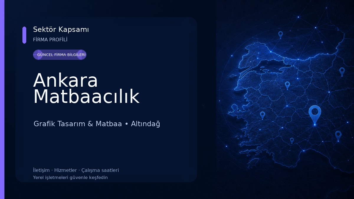 Ankara Matbaacılık Grafik Tasarım & Matbaa