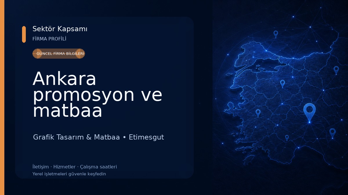 Ankara promosyon ve matbaa Grafik Tasarım & Matbaa