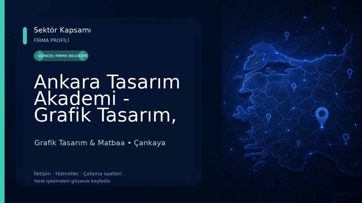 Ankara Tasarım Akademi - Grafik Tasarım, İç Mekan Tasarımı, Autocad, 3DS Max, Revit, Vray, Corona, Catia Kursları Grafik Tasarım & Matbaa
