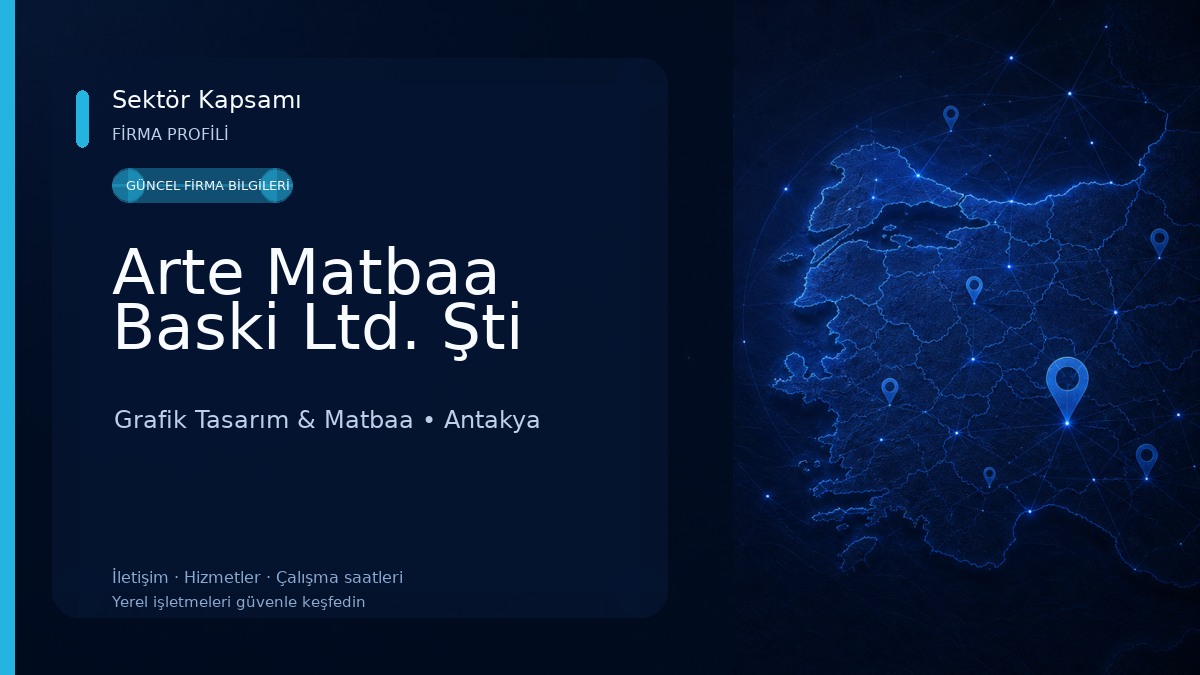 Arte Matbaa Baski Ltd. Şti Grafik Tasarım & Matbaa
