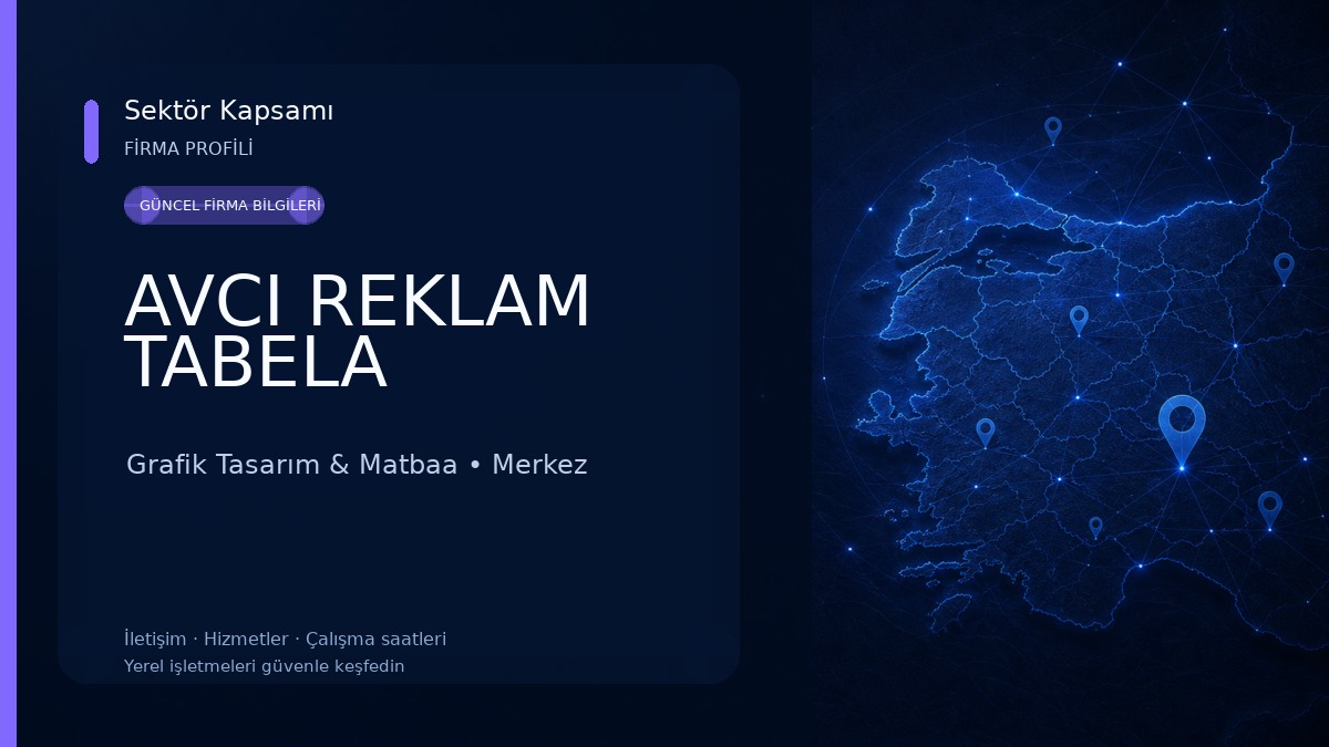 AVCI REKLAM TABELA Grafik Tasarım & Matbaa