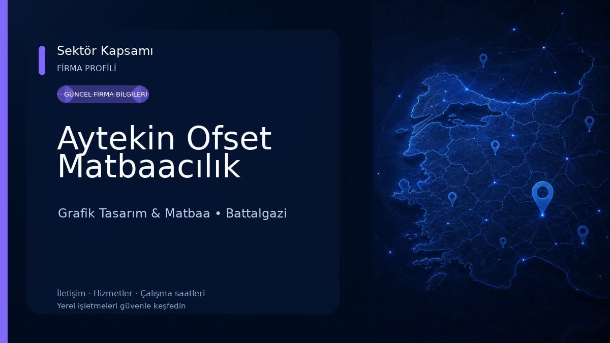 Aytekin Ofset Matbaacılık Grafik Tasarım & Matbaa