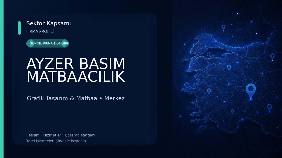AYZER BASIM MATBAACILIK Grafik Tasarım & Matbaa