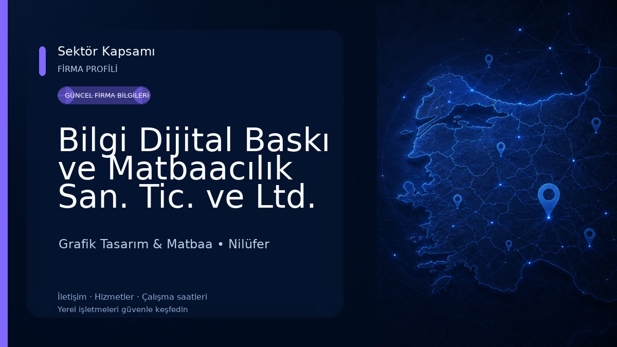 Bilgi Dijital Baskı ve Matbaacılık San. Tic. ve Ltd. Şti. Grafik Tasarım & Matbaa