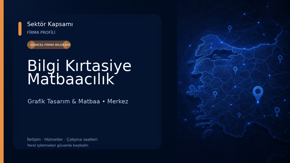 Bilgi Kırtasiye Matbaacılık Grafik Tasarım & Matbaa