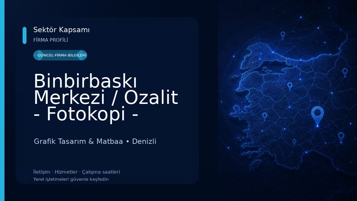 Binbirbaskı Merkezi / Ozalit - Fotokopi - Renkli Baskı - Proje - Promosyon - Kırtasiye - Tshirt Baskı Merkezi Grafik Tasarım & Matbaa