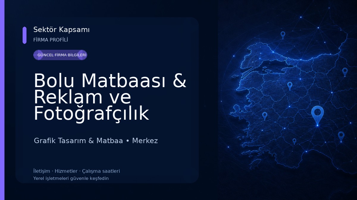 Bolu Matbaası & Reklam ve Fotoğrafçılık Grafik Tasarım & Matbaa