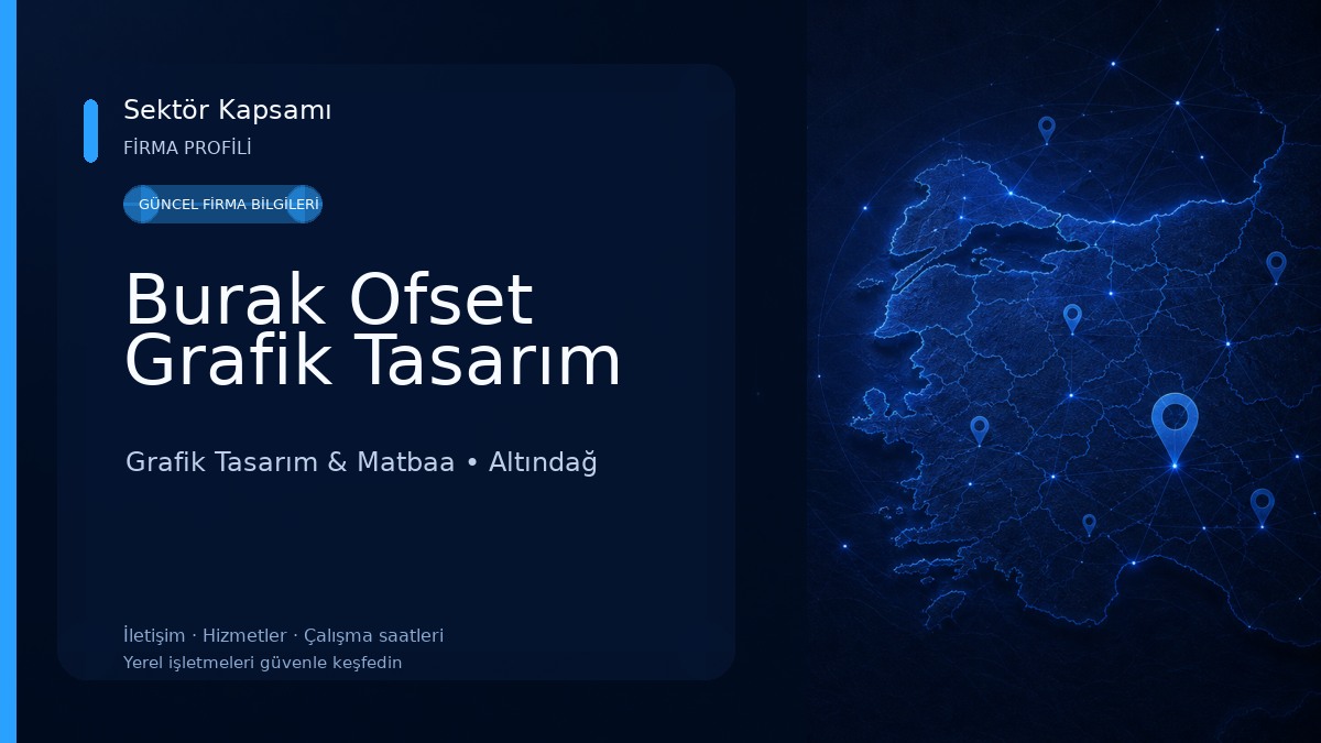Burak Ofset Grafik Tasarım Grafik Tasarım & Matbaa