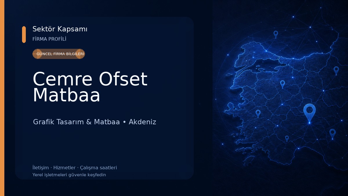 Cemre Ofset Matbaa Grafik Tasarım & Matbaa