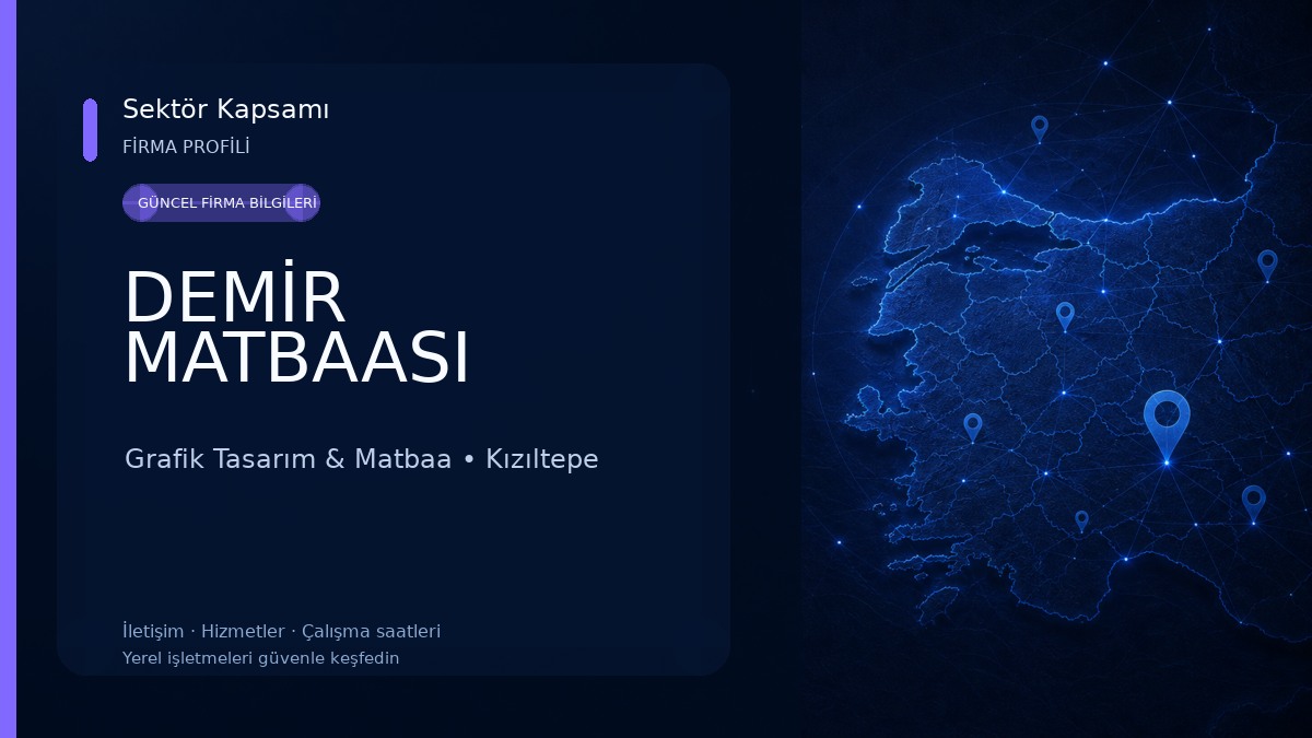 DEMİR MATBAASI Grafik Tasarım & Matbaa
