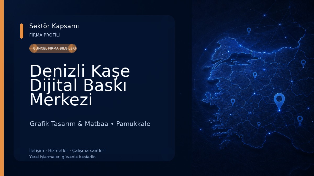 Denizli Kaşe Dijital Baskı Merkezi Grafik Tasarım & Matbaa