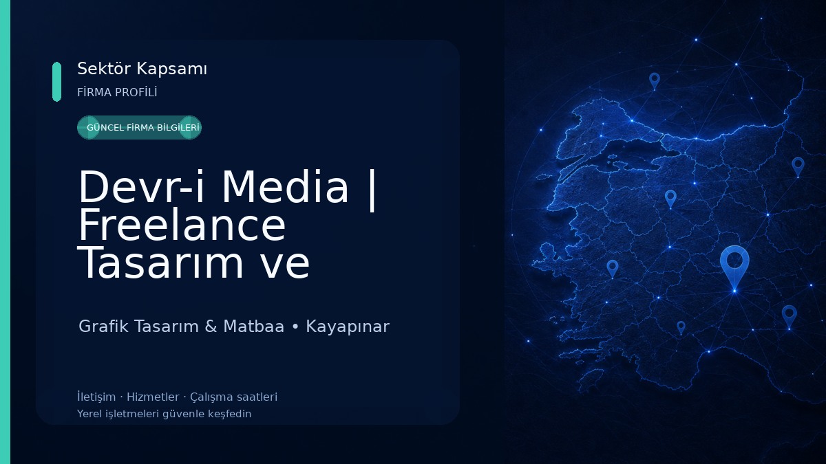 Devr-i Media | Freelance Tasarım ve Bilişim Hizmetleri Grafik Tasarım & Matbaa