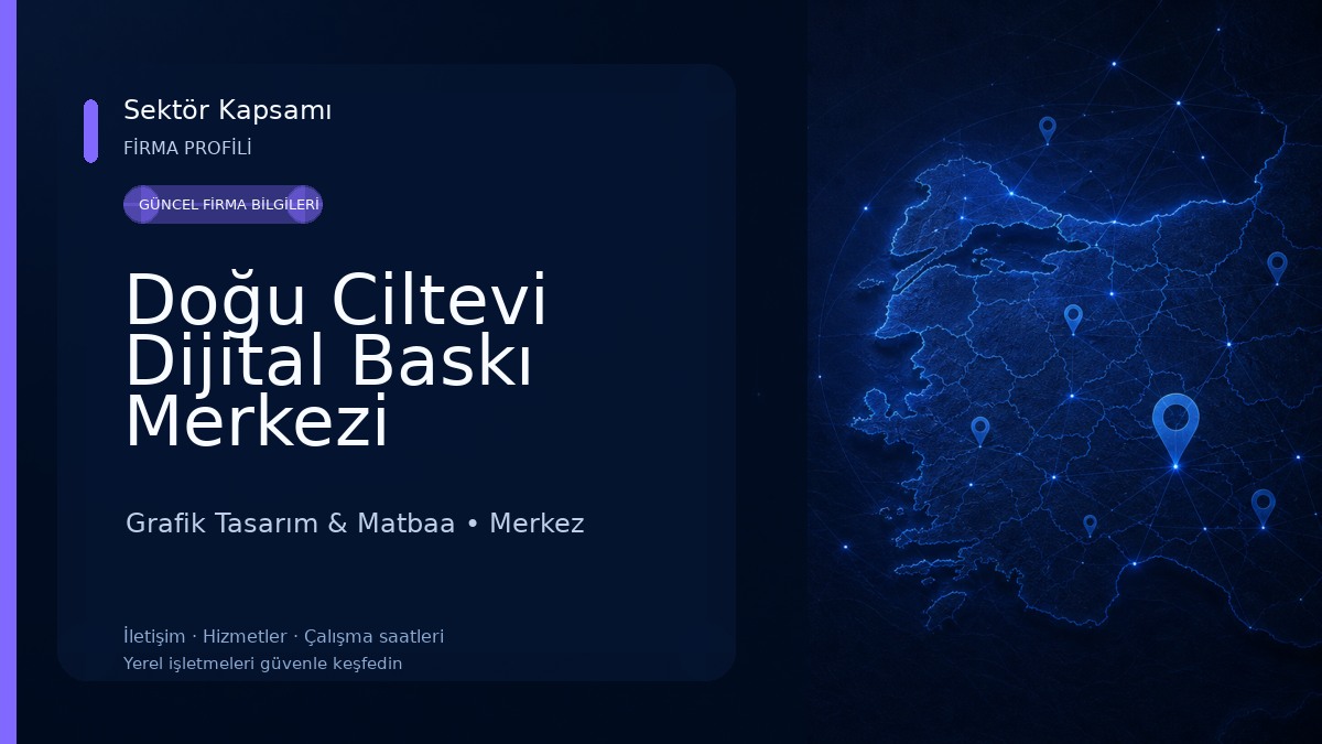 Doğu Ciltevi Dijital Baskı Merkezi Grafik Tasarım & Matbaa