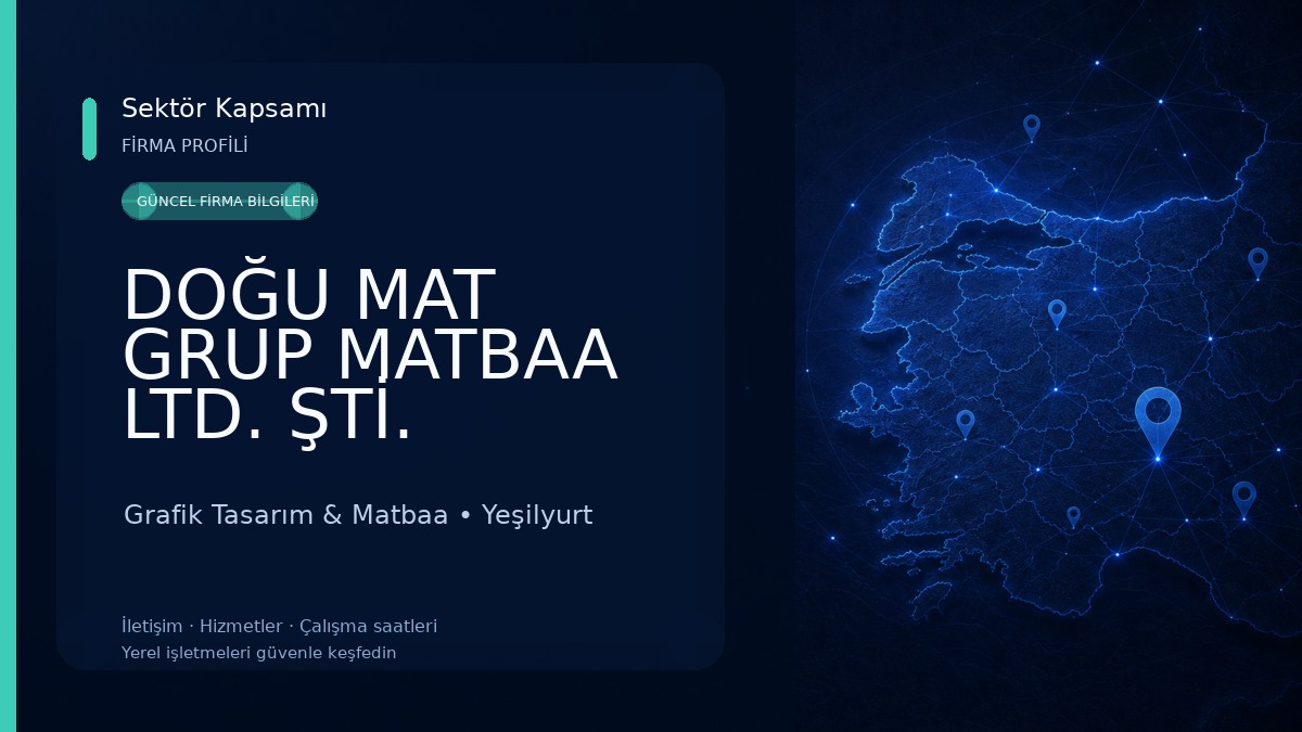 DOĞU MAT GRUP MATBAA LTD. ŞTİ. Grafik Tasarım & Matbaa