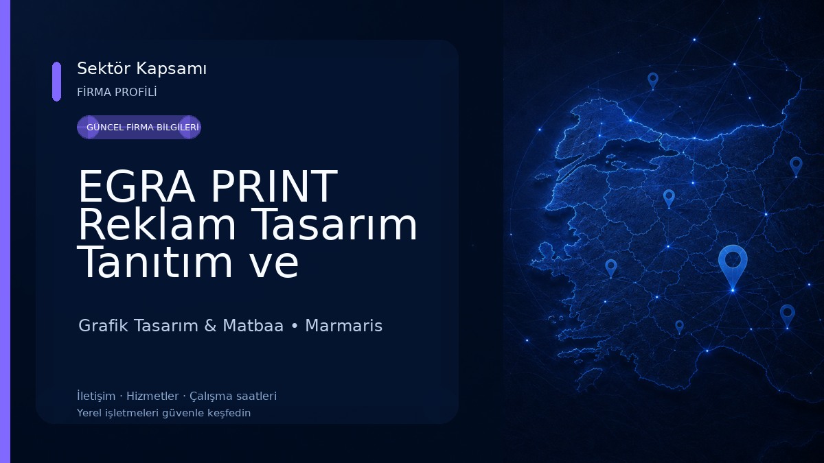EGRA PRINT Reklam Tasarım Tanıtım ve Matbaa Hizmetleri Grafik Tasarım & Matbaa