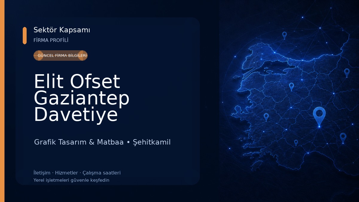 Elit Ofset Gaziantep Davetiye