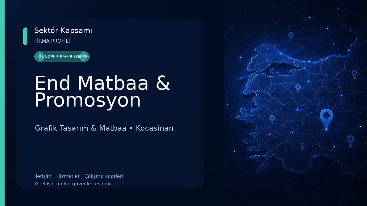 End Matbaa & Promosyon Grafik Tasarım & Matbaa