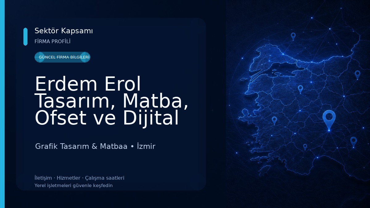 Erdem Erol Tasarım, Matba, Ofset ve Dijital Baskı Hizmetleri Grafik Tasarım & Matbaa