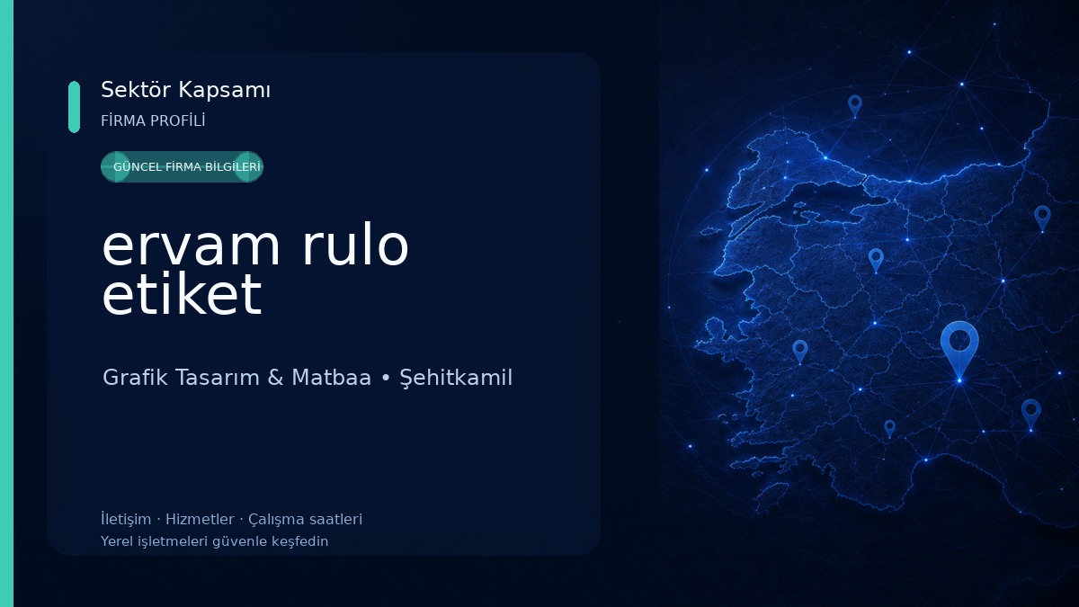 ervam rulo etiket Grafik Tasarım & Matbaa
