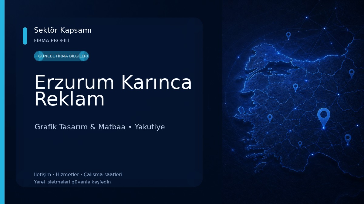 Erzurum Karınca Reklam Grafik Tasarım & Matbaa