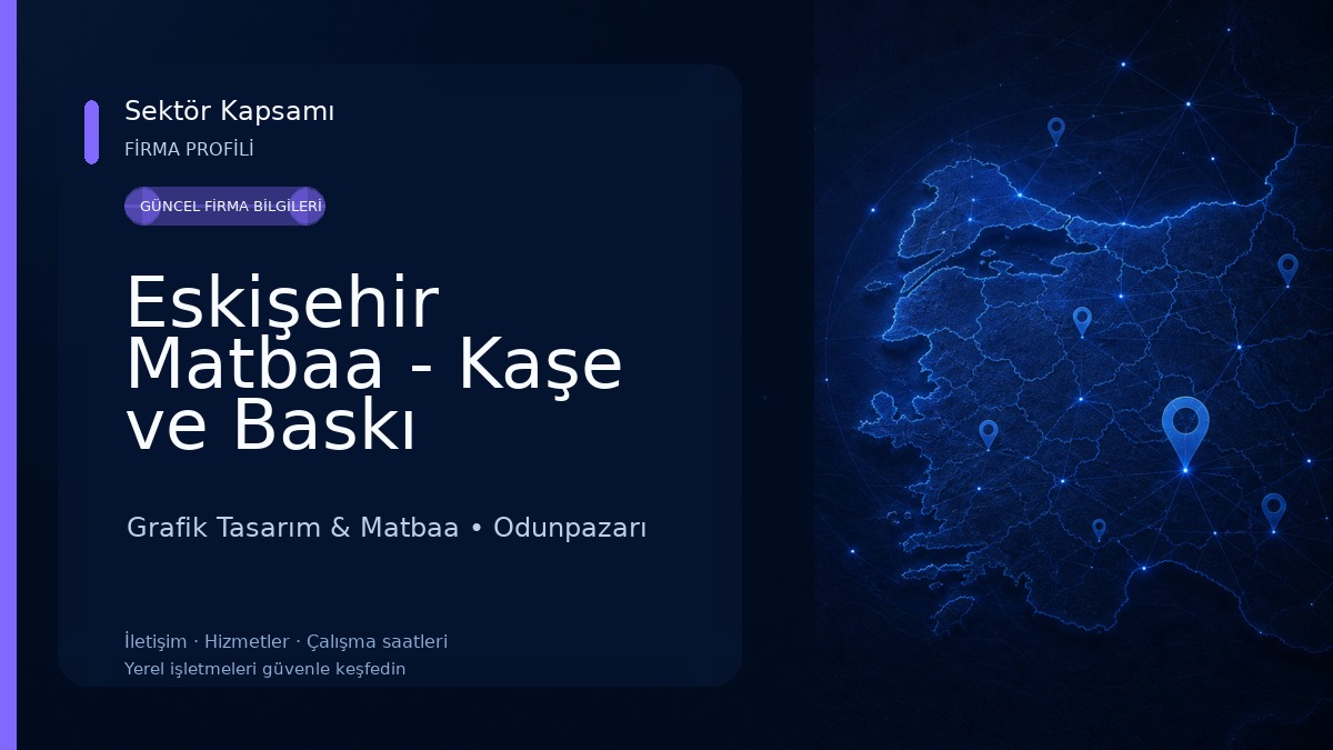 Eskişehir Matbaa - Kaşe ve Baskı Merkezi
