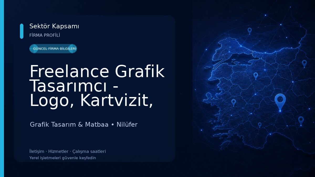 Freelance Grafik Tasarımcı - Logo, Kartvizit, Broşür, Cam Kaplama vb. Tasarımlar Grafik Tasarım & Matbaa