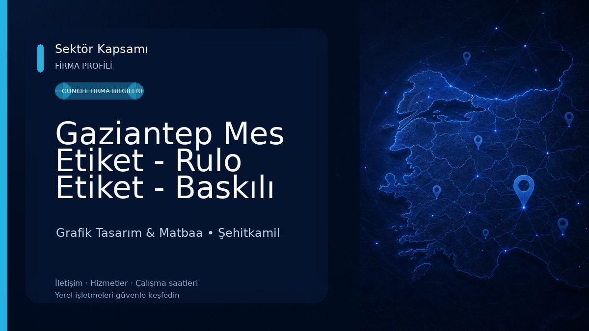 Gaziantep Mes Etiket - Rulo Etiket - Baskılı Etiket - Üretici Firma Grafik Tasarım & Matbaa