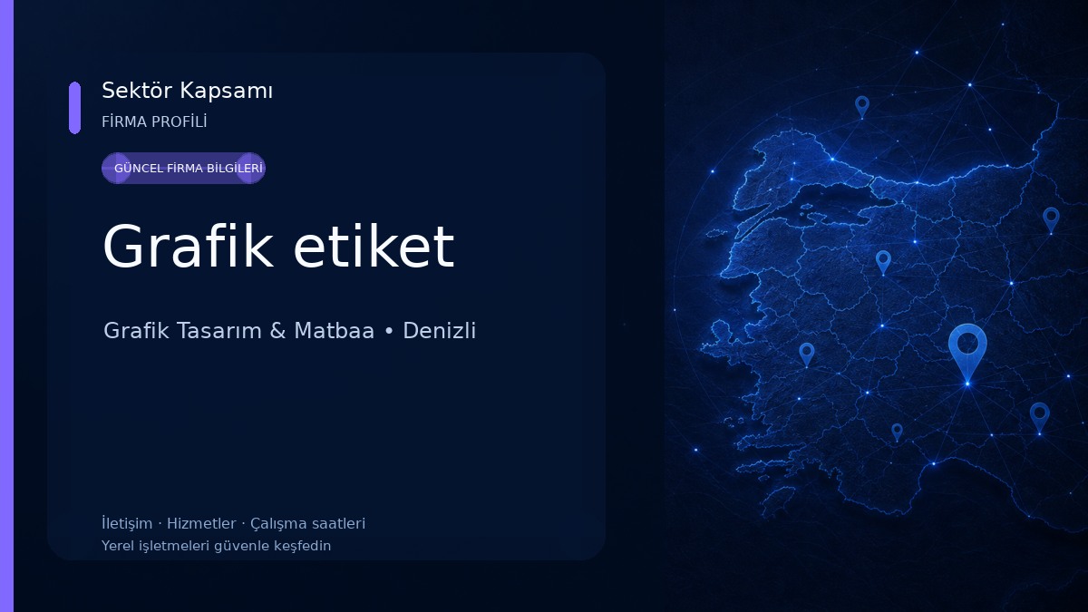Grafik etiket Grafik Tasarım & Matbaa