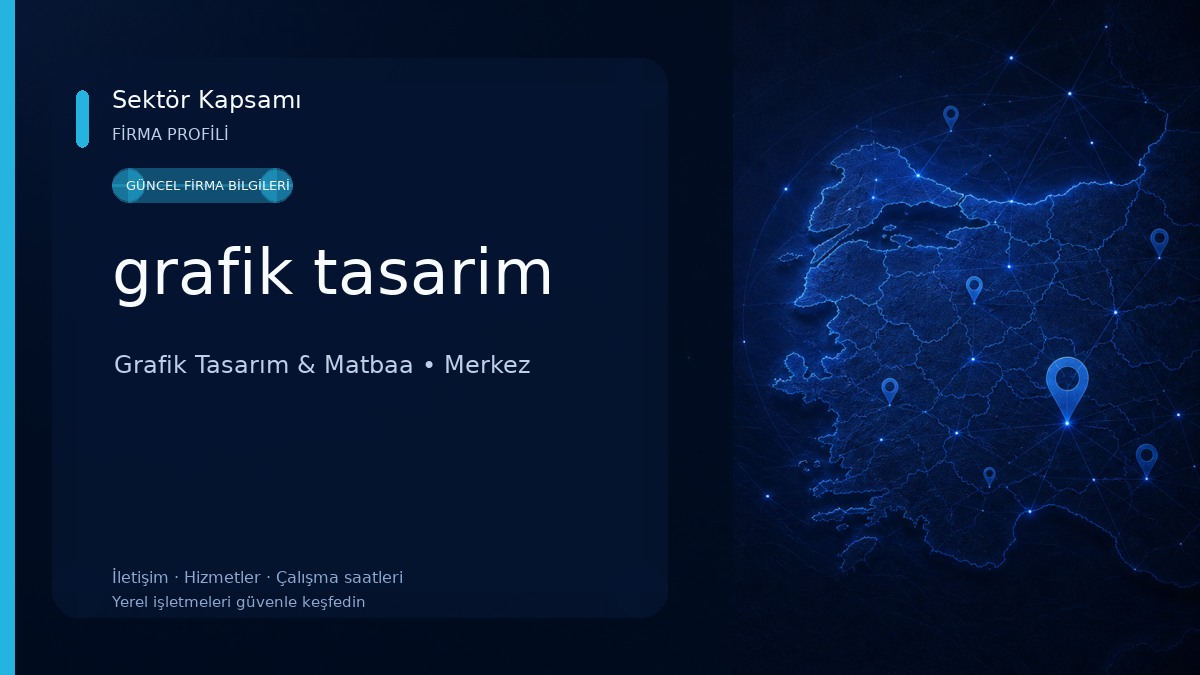 grafik tasarim Grafik Tasarım & Matbaa