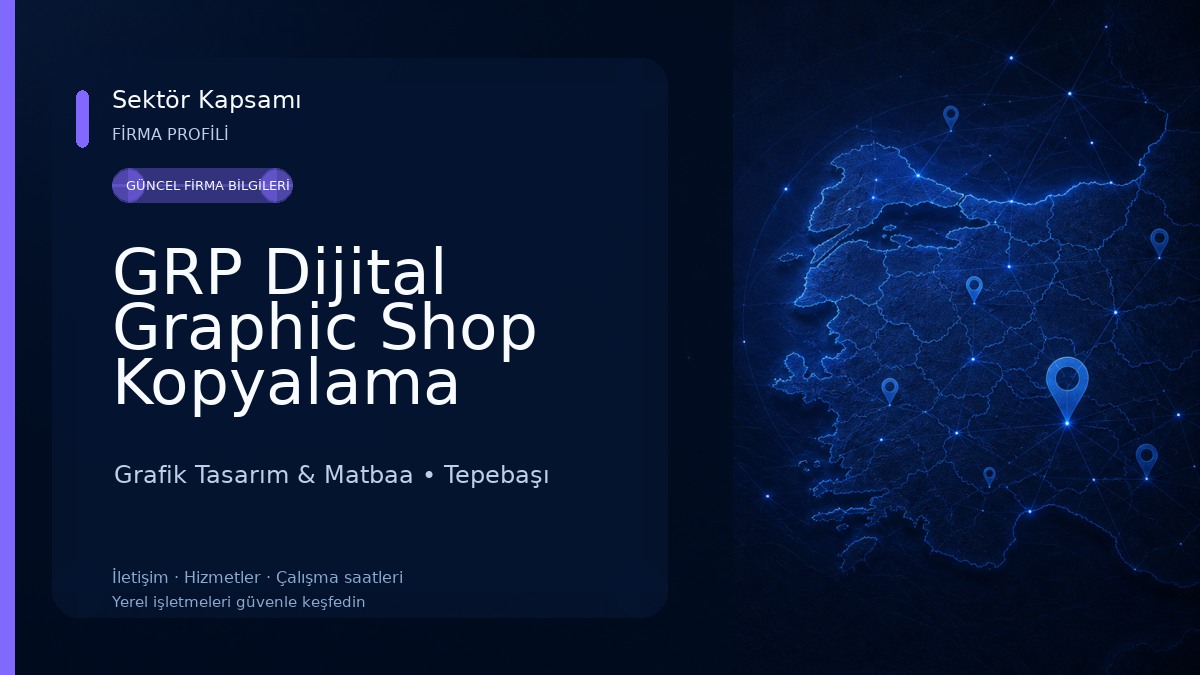 GRP Dijital Graphic Shop Kopyalama Merkezi Grafik Tasarım & Matbaa