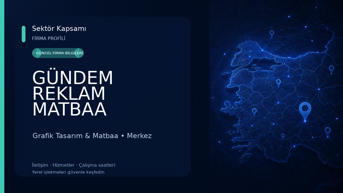 GÜNDEM REKLAM MATBAA Grafik Tasarım & Matbaa
