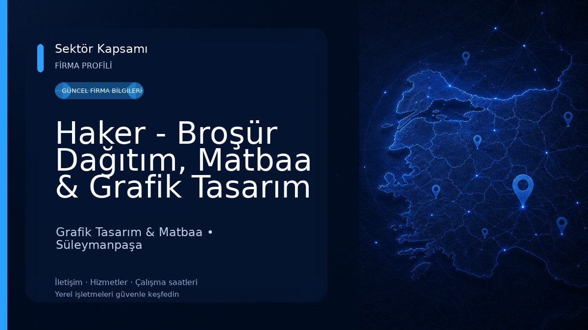 Haker - Broşür Dağıtım, Matbaa & Grafik Tasarım Grafik Tasarım & Matbaa