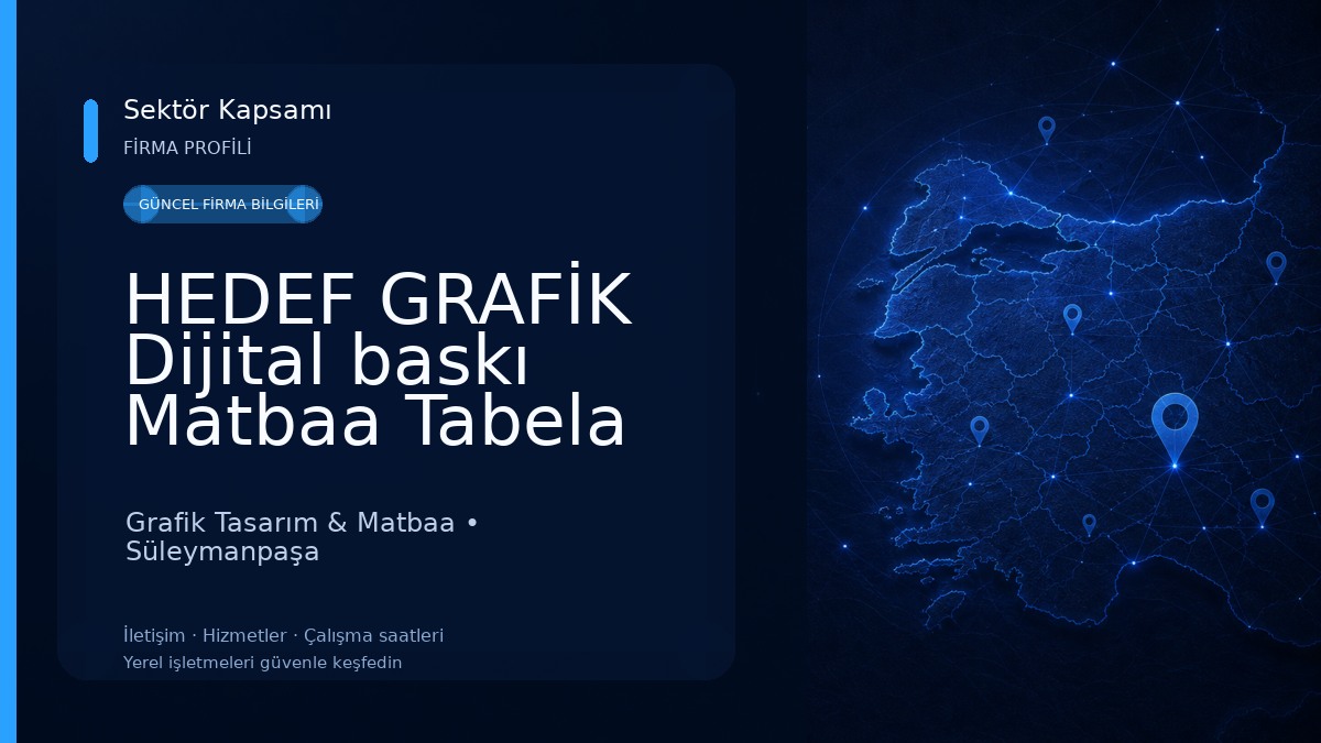HEDEF GRAFİK Dijital baskı Matbaa Tabela Grafik Tasarım & Matbaa