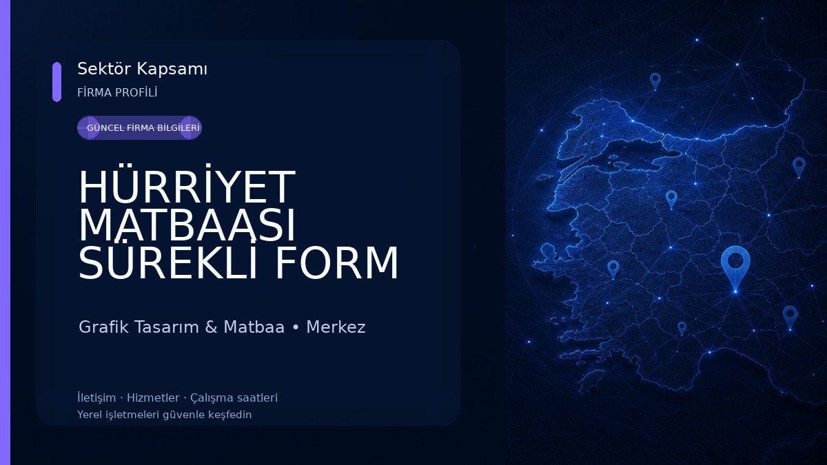 HÜRRİYET MATBAASI SÜREKLİ FORM 