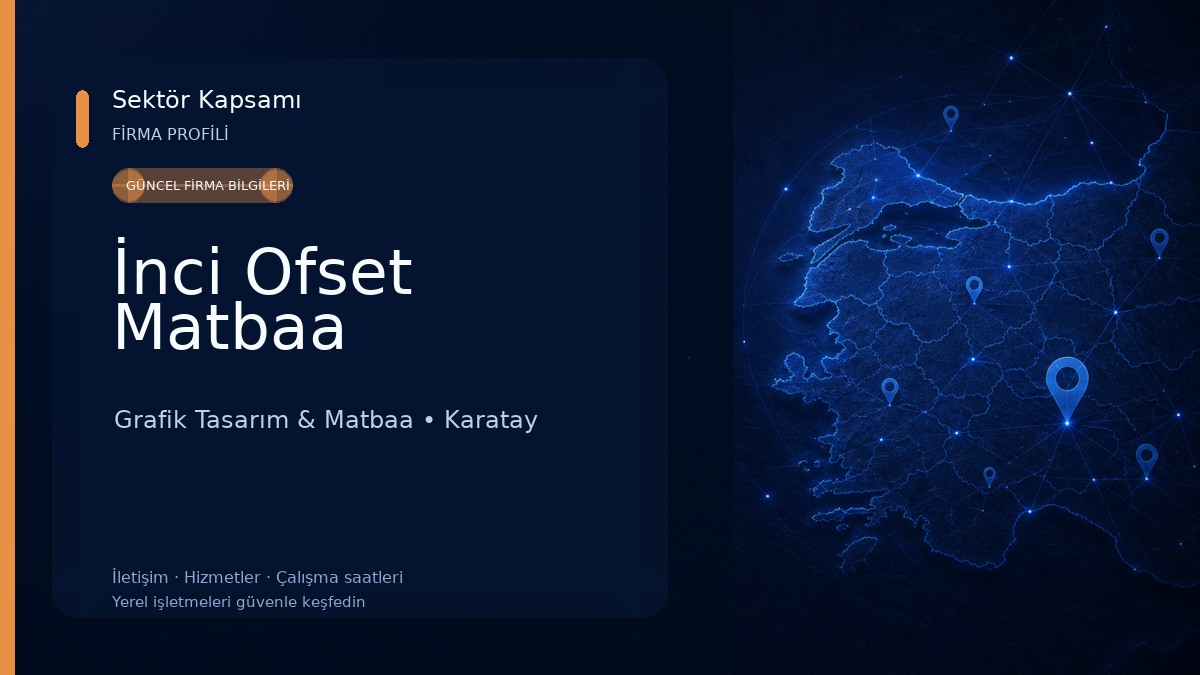 İnci Ofset Matbaa Grafik Tasarım & Matbaa