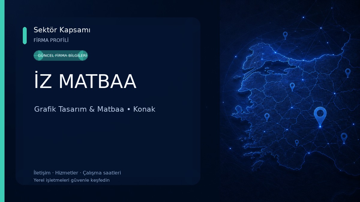 İZ MATBAA Grafik Tasarım & Matbaa