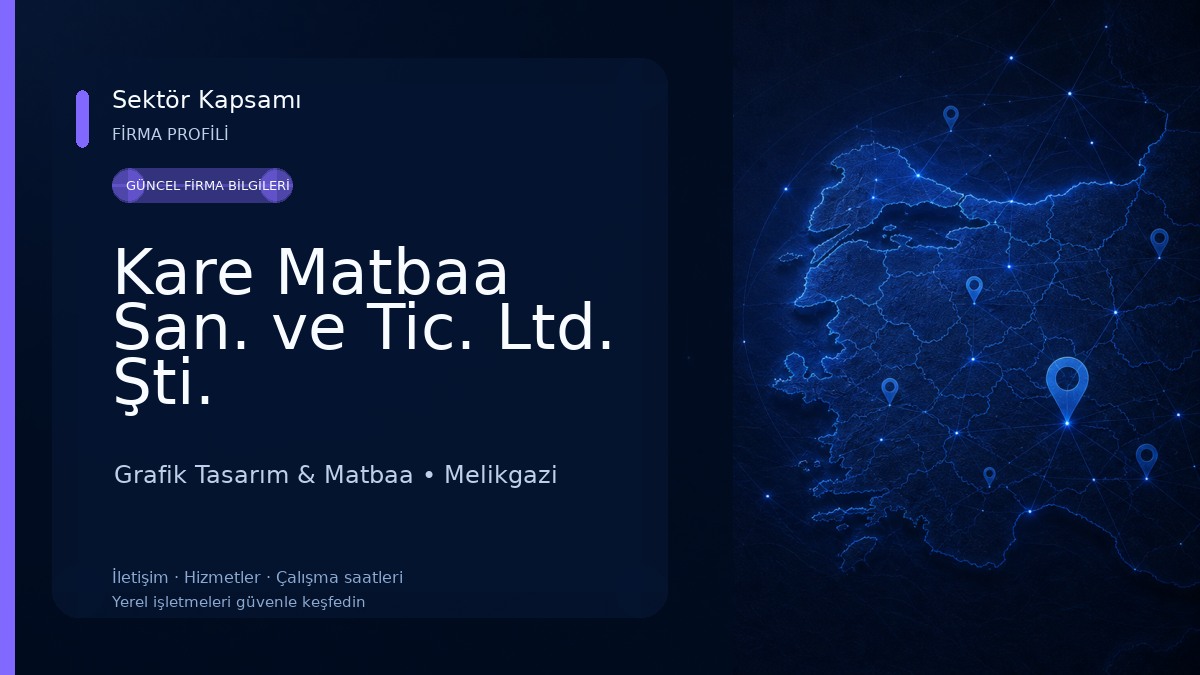 Kare Matbaa San. ve Tic. Ltd. Şti. Grafik Tasarım & Matbaa