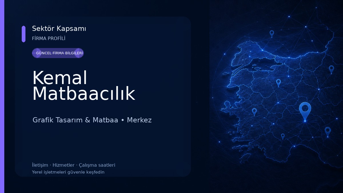 Kemal Matbaacılık Grafik Tasarım & Matbaa