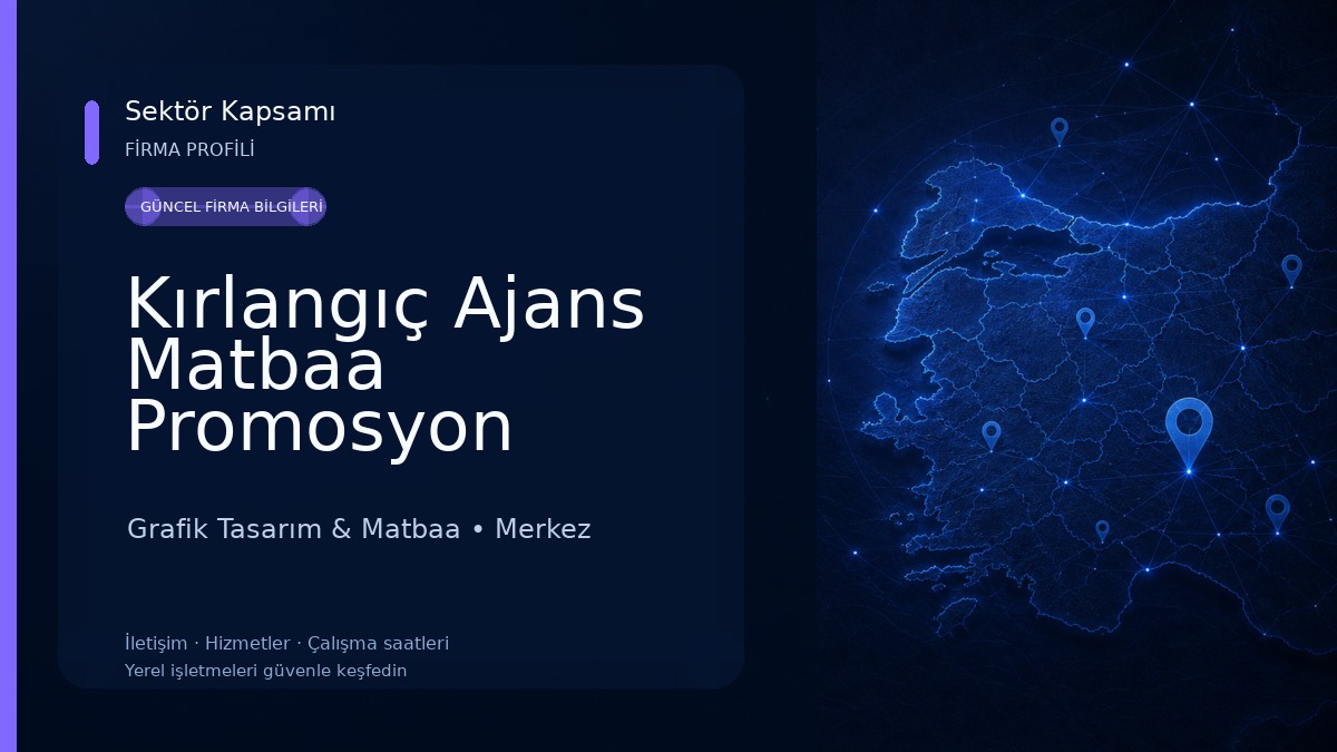 Kırlangıç Ajans Matbaa Promosyon Grafik Tasarım & Matbaa