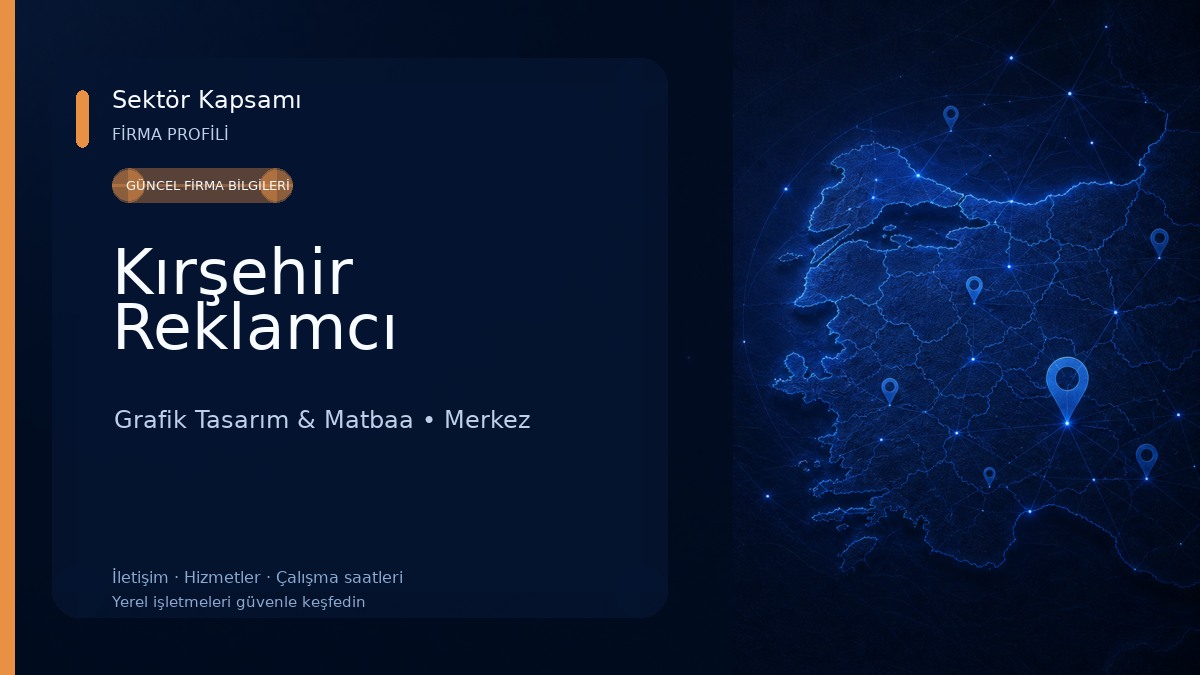 Kırşehir Reklamcı Grafik Tasarım & Matbaa
