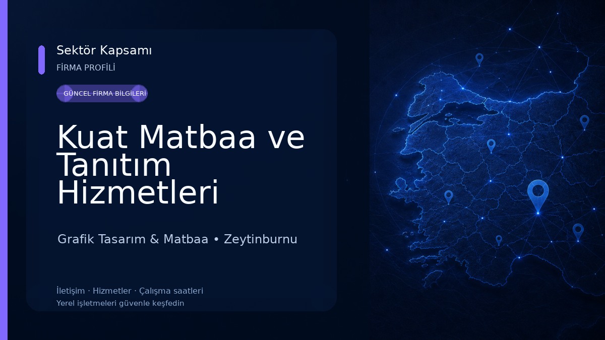 Kuat Matbaa ve Tanıtım Hizmetleri Grafik Tasarım & Matbaa